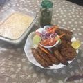 Razia Sultana's cooksnap of when they made Gola kabab.