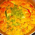 Resham Kaur का कुकस्नैप जब उन्होंने राजस्थानी पकौड़ा कढ़ी (Rajasthani Pakoda Kadhi recipe in hindi) बनाया था।