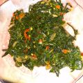 Cooksnap dari Hasna Wati untuk resep Tumis daun singkong pedas