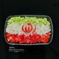 کوک اسنپ kadbanoogary 🇮🇷 بعد از امتحان کردن سالاد با طرح پرچم ایران 🇮🇷.