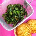Dawnann68s's cooksnap of when they made 🥬 Basic☆ Kale snack - roasted kale chip ❤️.