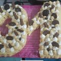 El cooksnap de Fio Mgabin 👩🏼‍🍳 cuando hizo Torta de numeros.