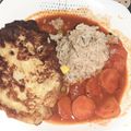 El cooksnap de Rey Jiménez cuando hizo Tortitas de papa con queso en salsa de jitomate.