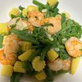 賴小孟 的 龍鬚菜炒蝦 cooksnap