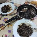 El cooksnap de modesto nieto arribas cuando hizo Arroz con pota en su tinta🦑🍚.