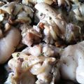 El cooksnap de Carmeta cuando hizo Manitas de cerdo con cebolla y champiñones al vino blanco.