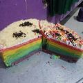 Cooksnap dari Mama Chaca untuk resep Rainbow cake,cocok buat kue ulang tahun