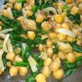 El cooksnap de Kat Corral cuando hizo Garbanzos con Jamón y Espinaca.