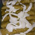 El cooksnap de mayris maldonado cuando hizo Enchiladas suizas.