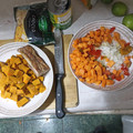 El cooksnap de Carlos Valdes cuando hizo Arvejitas partidas guisadas.