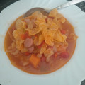 El cooksnap de Negruchi Paulina cuando hizo Sopa de repollo blanco con jamón curado y zanahoria.