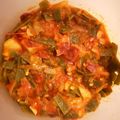El cooksnap de Luis Gimenez cuando hizo Judía verdes salteadas con jamón y tomate.