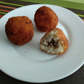 El cooksnap de David cuando hizo Bolas de risotto rellenas de carne.