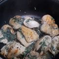 El cooksnap de Monica Coronel cuando hizo Rollitos de pollo con espinaca.