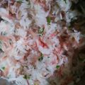 Teena Sharma का कुकस्नैप जब उन्होंने मूली गाजर का लच्छा सलाद (Mooli gajar ka lachha salad recipe in hindi) बनाया था।