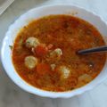 p1eszter Cooksnap-ja, amikor elkészítette a(z) Pikáns, könnyű leves sajtgombóccal receptet.