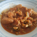 El cooksnap de Jesus Carranza cuando hizo Cazuela de bonito con fideos gordos y gambas.