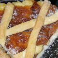 El cooksnap de Karina Valenzuela cuando hizo Pasta frola de dulce de batata con chocolate.