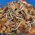 El cooksnap de Esther cuando hizo Garbanzos con revuelto de pulpo y gulas.