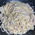 El cooksnap de Anabel LB cuando hizo Carbonara rápida.