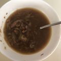 Wen's cooksnap of when they made French Onion & Beef Soup.