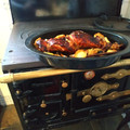 El cooksnap de Santiago De La Hoz Ortega cuando hizo Pata de pavo al horno con cebolla, manzanas y pasas.