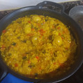 El cooksnap de juantxo cuando hizo Paella con pollo y verduras.