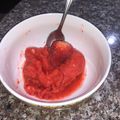 El cooksnap de maria belen mendoza borja cuando hizo Nieve de fresa y limón en la licuadora.