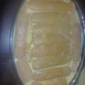 El cooksnap de Iara cuando hizo Postre de vainillas, durazno y flan 😋.