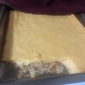 El cooksnap de Lucia Cardelino cuando hizo Fainá de queso y crema de Choclo.
