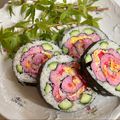 Aunty Eiko's international cuisine experience 's cooksnap of when they made Rose Sushi Roll.
