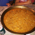 El cooksnap de Irene cuando hizo Paella de marisco.