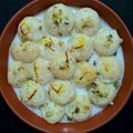 Sneha Patel's cooksnap of when they made કેસર પિસ્તા રસમલાઈ (Kesar Pista Rasmalai Recipe In Gujarati).