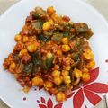El cooksnap de Laris cuando hizo Judías verdes y garbanzos con tomate.
