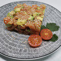 El cooksnap de Lluisa Infante cuando hizo Tàrtar de salmón y aguacate.