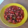 El cooksnap de Paky cuando hizo Salchichas con tomate.