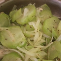 El cooksnap de Josefina Azotea cuando hizo Chayotes al orégano.