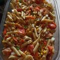 El cooksnap de Julián cuando hizo Ensalada de lazos de pasta.