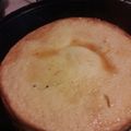El cooksnap de Monica Bustos cuando hizo Flan.