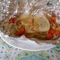El cooksnap de Leyda Hediger cuando hizo Tilapia al horno con vegetales.