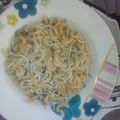 El cooksnap de Verdu cuando hizo Fideua con gulas.