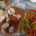 El cooksnap de Angiee Villalobos cuando hizo Pollo al horno con pimientos y cebolla y base de patatas.