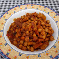 El cooksnap de Pili García cuando hizo Wok de calamares en salsa picante con garbanzos.