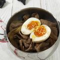 Joy的小廚房料理 的 簡易牛丼拌水波蛋 cooksnap