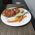 El cooksnap de Ricardo Mauricio Zaldua C.qqi cuando hizo Cordón Blue de Pollo con Puré y Ensalada Refrescante.