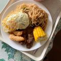meg 的 清冰箱版雞排鐵板麵 cooksnap