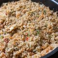 El cooksnap de alejandra pugliese cuando hizo Revuelto de trigo burgol y verduras.