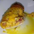 El cooksnap de Julián Alcalá cuando hizo Pollo relleno de panceta y queso cheddar.
