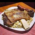 El cooksnap de Helga Nova quiroz cuando hizo Costilla de cerdo 🐷al horno en salsa bbq con moro de lenteja 🍚.