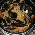 El cooksnap de Ramón cuando hizo Espagueti a la marinera.
